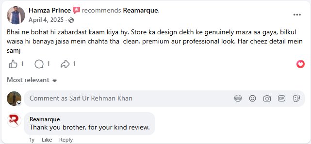 Hamza Prince Facebook review for Quarred