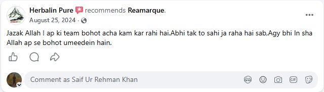 Herbalin Pure Facebook review for Quarred